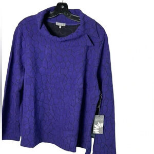 HABITAT  PTP 24” oversized purple sweater,Boxy,cowl neck,pullover,cobblesone,NWT